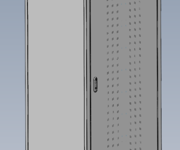 3D модель Шкаф телекоммуникационный напольный ЭКОНОМ 48U (800 × 1000) дверь перфорированная 2 шт.