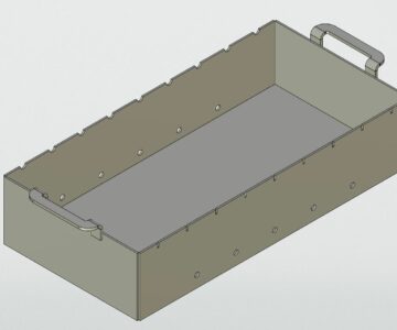 3D модель Мангал сварной 700х350х150мм