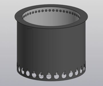 3D модель Кастровая чаша бездымная