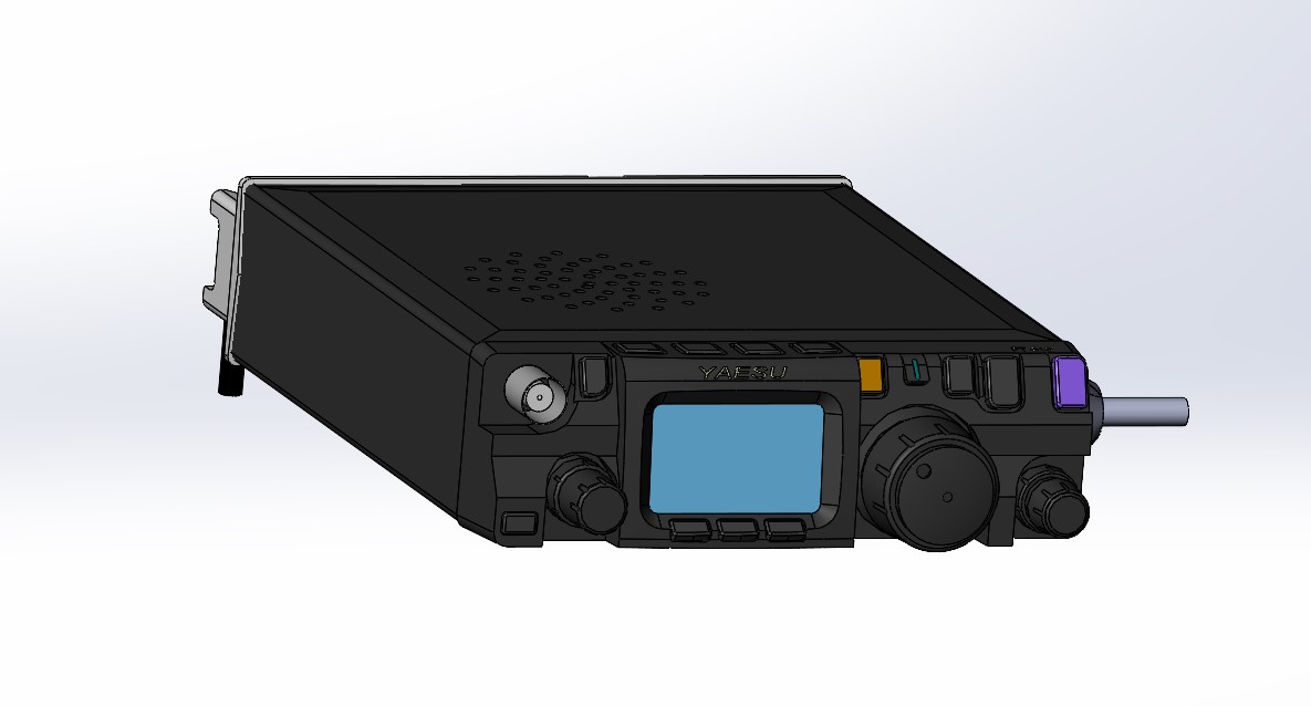 3D модель Радиостанция трансивер Yaesu FT-818 ND с Тангента yaesu mh-31