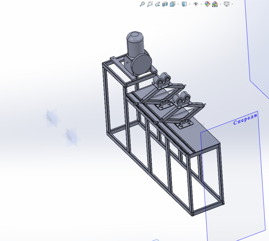 3D модель Модель-макет сварочного станка для сварки круговых швов