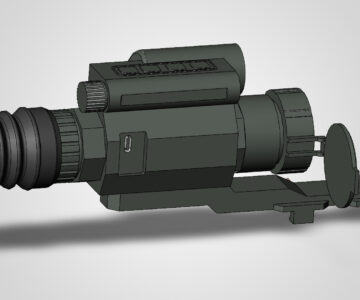 3D модель Тепловизионный прицел Атак ET23-35LRF PRO