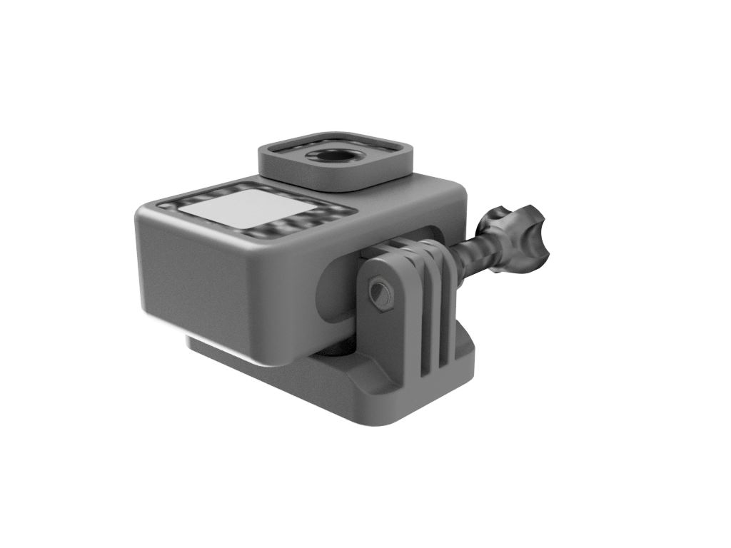 3D модель Камера GoPro 13 с магнитным кронштейном