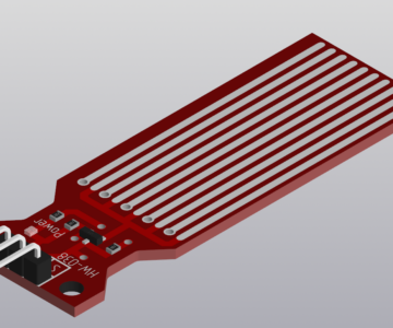 3D модель 3D-модель датчика уровня и протечки Water sensor HW-038