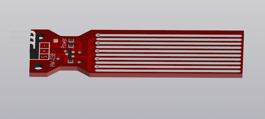 3D модель 3D-модель датчика уровня и протечки Water sensor HW-038