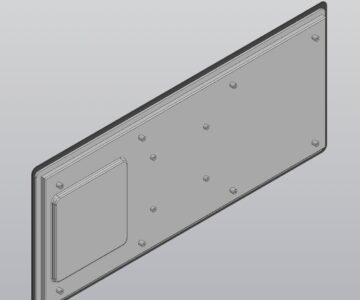 3D модель Сенсорный дисплей Waveshare 12.3-DSI-TOUCH-A 12.3