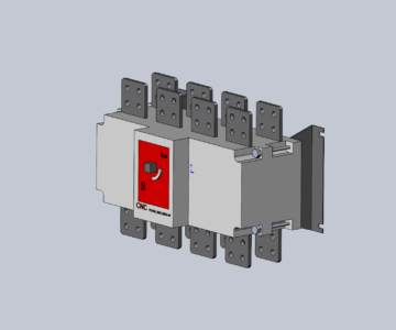3D модель Выключатели нагрузки-рубильники CNC YCHGL 1600A и 2500А 4P