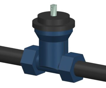 3D модель Задвижка Düker-ASC1403PE04S1WEMEEG12R5E2117DW-400
