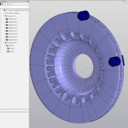 3D модель Габаритный модель суппорта передних тормозов Ваз-2110