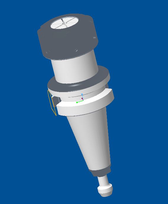 Чертеж Цанговый патрон BT40-ER25-100