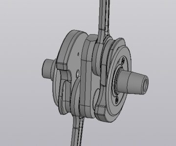 3D модель Кривошипный механизм с маслоуловителем двигателя М-72