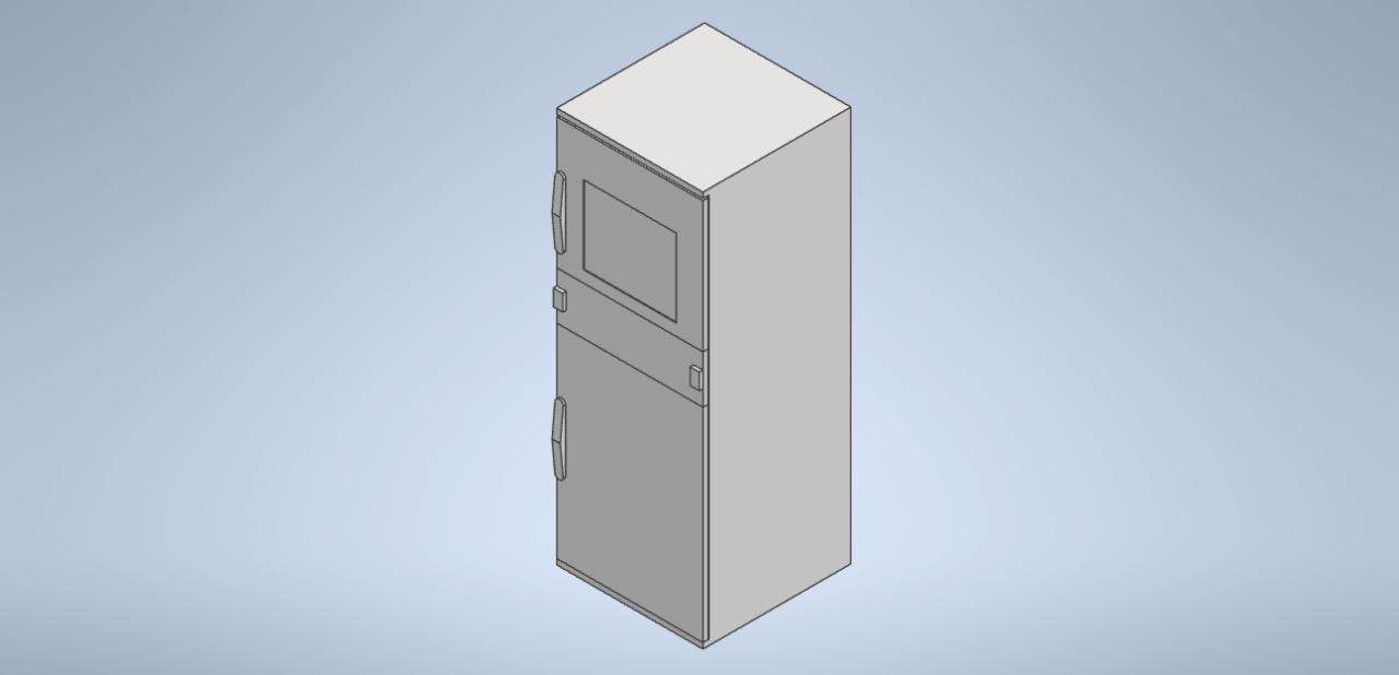 3D модель Электротехнический распределительный шкаф (В1625 × Ш600 × Г605)