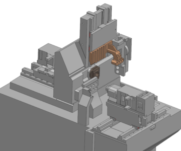 3D модель Автомат продольного точения
