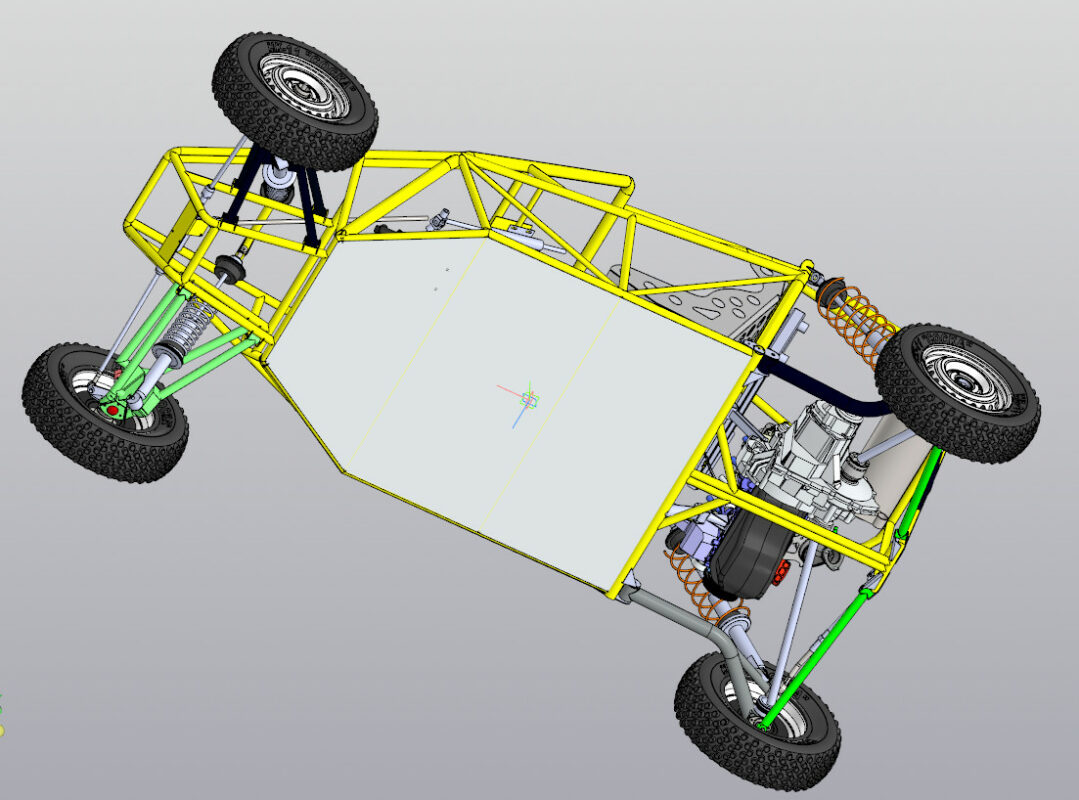 3D модель Багги ST2 по русски