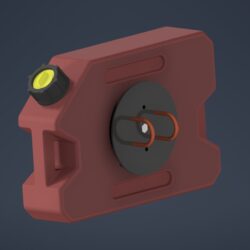 3D модель Крепление канистры с замком