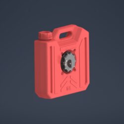 3D модель Крепление канистры с замком