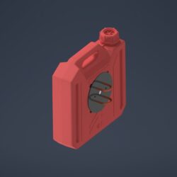 3D модель Крепление канистры с замком