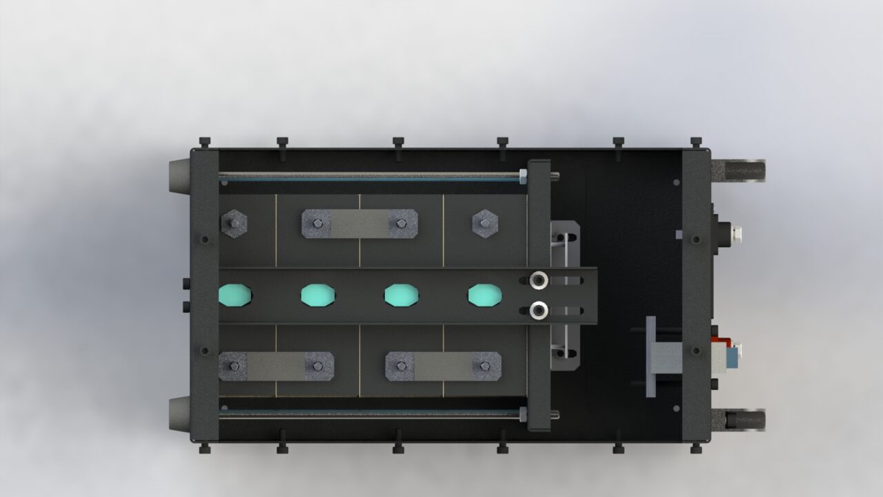 Чертеж Корпус акамулятора для ячеек LiPO4 314А/час 12,8В