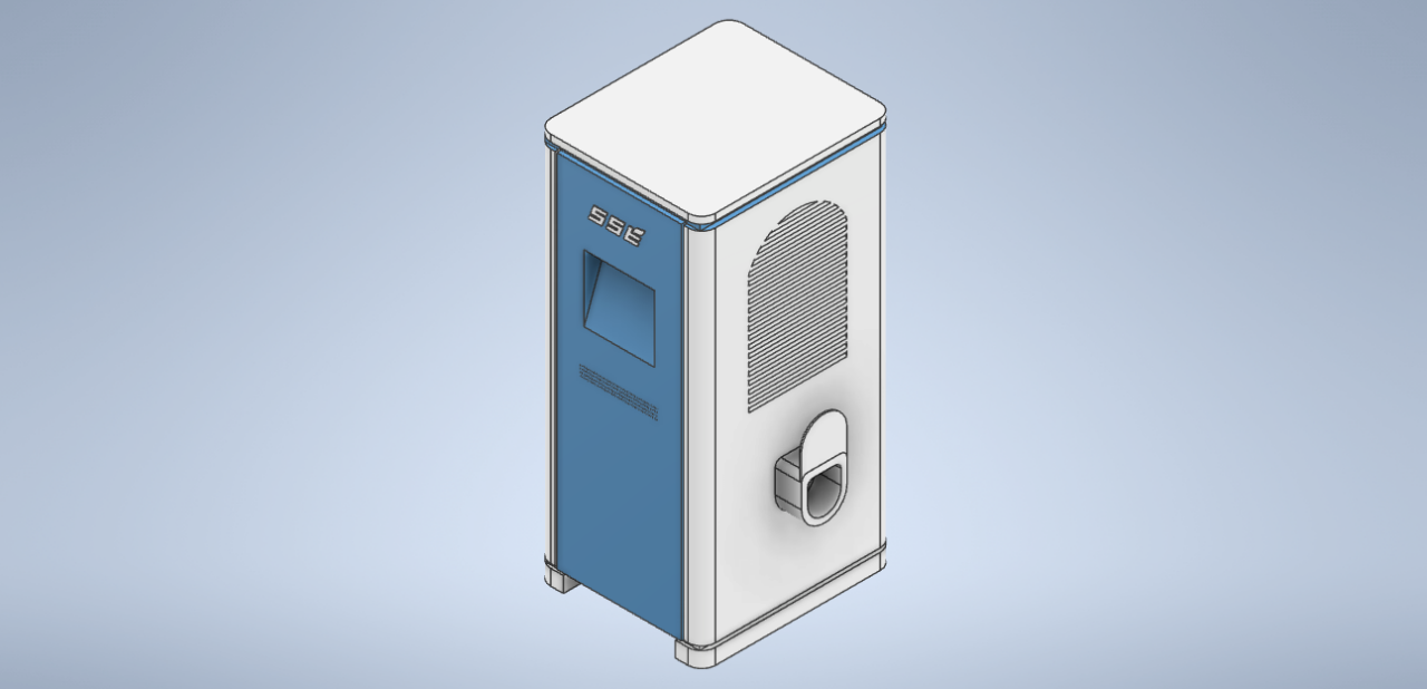 3D модель Зарядная станция модель ZEVQC