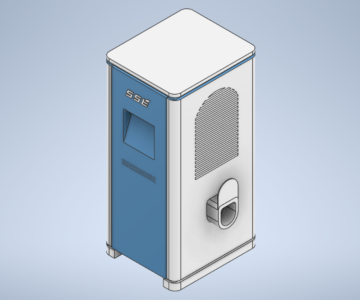 3D модель Зарядная станция модель ZEVQC
