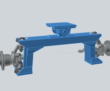 3D модель Передняя балка для минитрактора