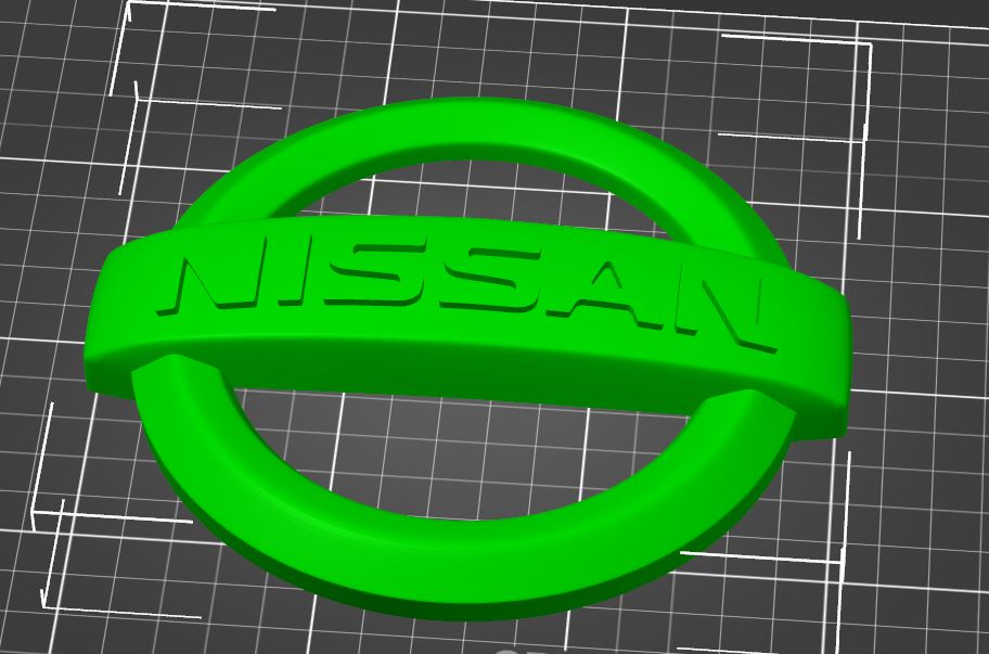 3D модель Эмблема для Nissan Qashqai
