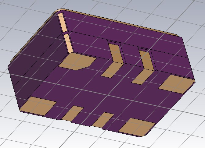 3D модель Корпус SMD генератора кварцевого ГК323
