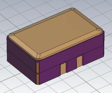 3D модель Корпус SMD генератора кварцевого ГК323