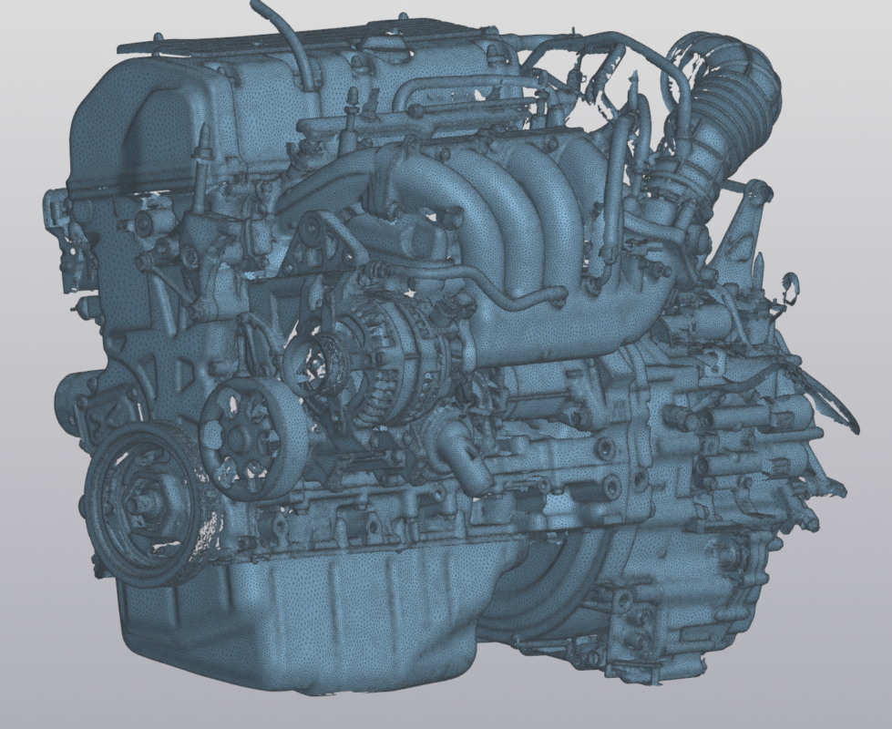 3D модель Скан модель двигателя Honda K20A с АКПП MTJA