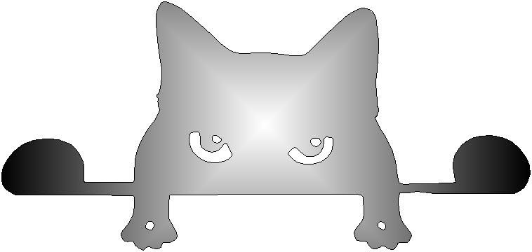 3D модель Кот - шпион