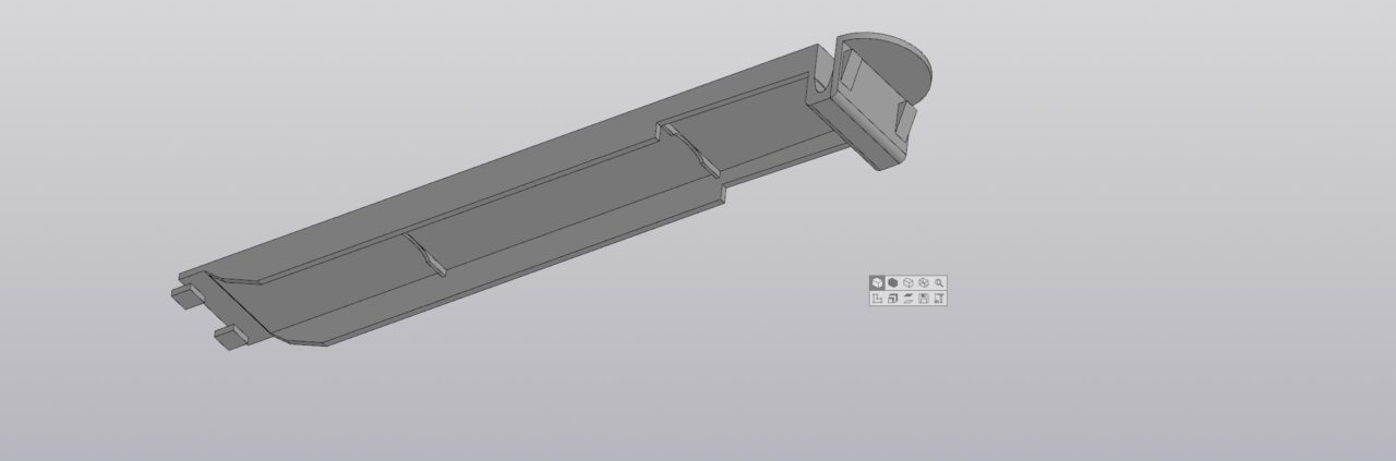 3D модель Крышка батарейного отсека пульта телевизора Toshiba СТ8547