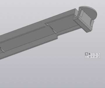 3D модель Крышка батарейного отсека пульта телевизора Toshiba СТ8547