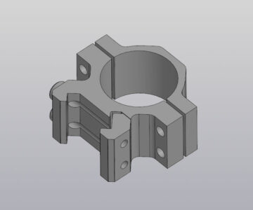 3D модель ЗD-модель кольца для крепления ЛЦУ на планку Weaver