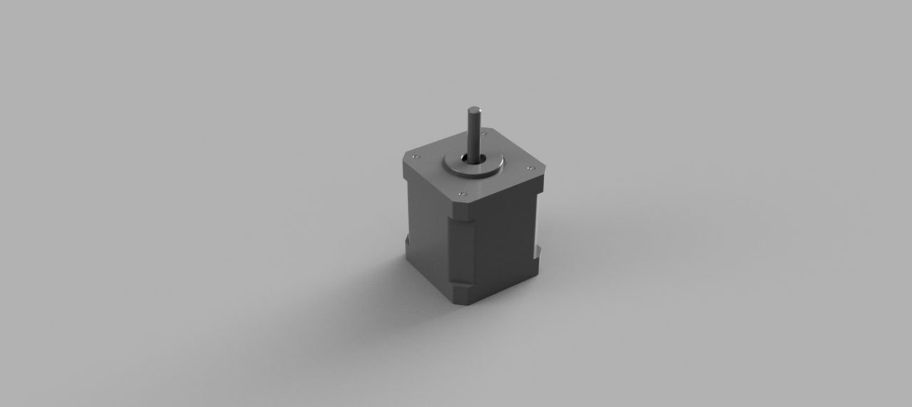 3D модель Шаговый мотор Nema 17 42BYGHM809