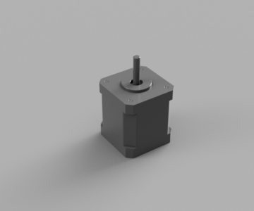 3D модель Шаговый мотор Nema 17 42BYGHM809