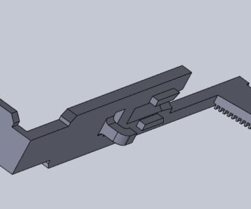 3D модель Таппет страйкбольного гирбокса V2