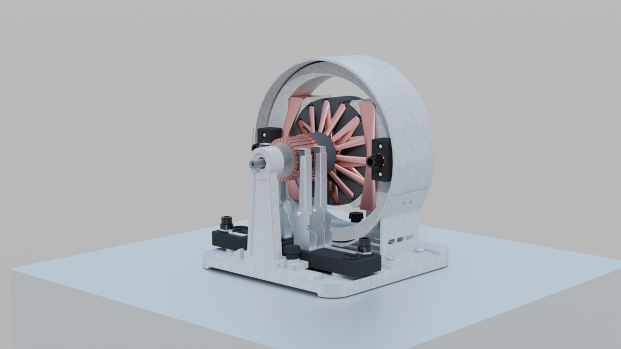 3D модель Машина постоянного тока демонстрационная 8 Вт