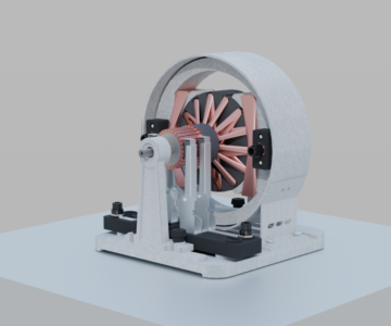 3D модель Машина постоянного тока демонстрационная 8 Вт