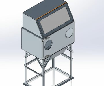 3D модель Пескоструйная камера 1200х625х400