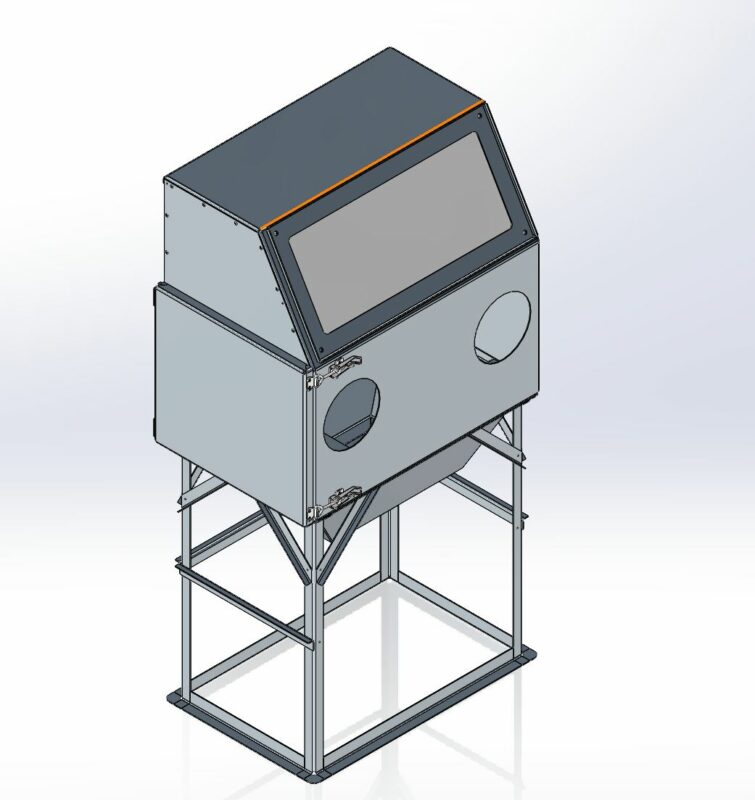 3D модель Пескоструйная камера 1200х625х400