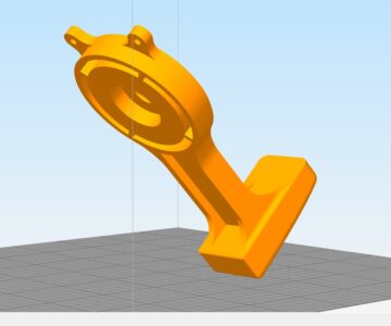 3D модель Ручка газа для газонокосилки RedVerg с двигателем Briggs&Stratton