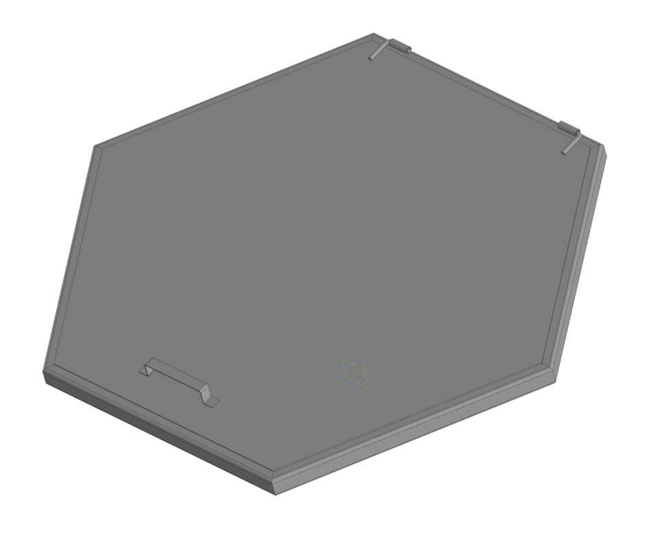 3D модель Люк шестиугольный