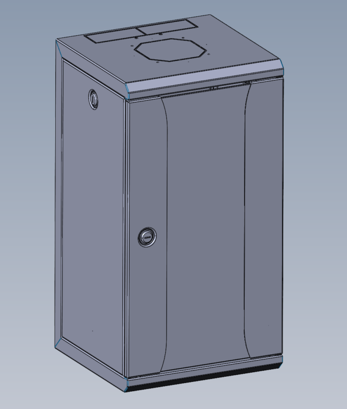 3D модель Шкаф телекоммуникационный настенный 10" 12U, (320 × 255)