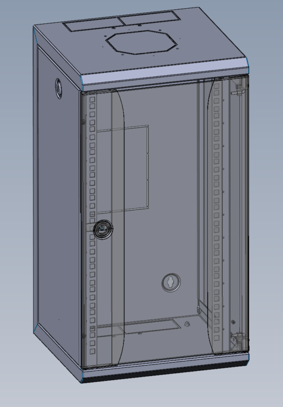 3D модель Шкаф телекоммуникационный настенный 10" 12U, (320 × 255)