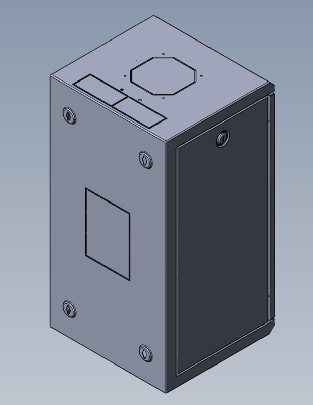 3D модель Шкаф телекоммуникационный настенный 10" 12U, (320 × 255)