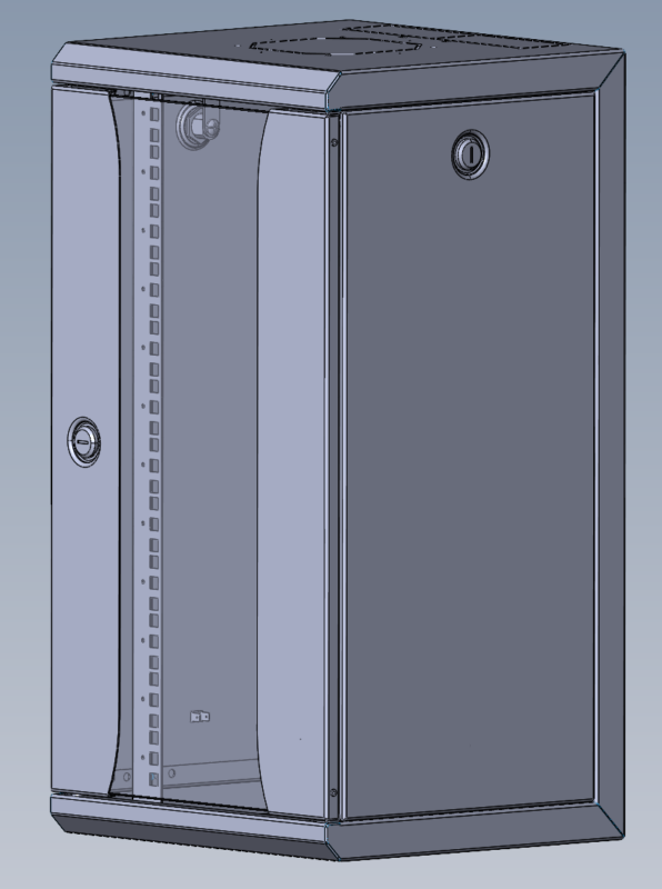 3D модель Шкаф телекоммуникационный настенный 10" 12U, (320 × 255)