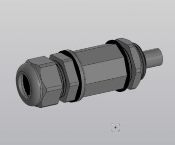 3D модель Гермоввод RJ45M22