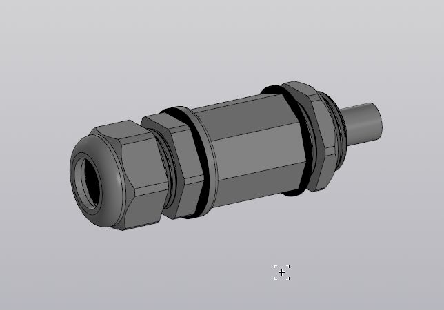 3D модель Гермоввод RJ45M22