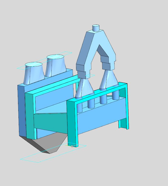 3D модель Габаритная модель сепаратора А1 БИС-100