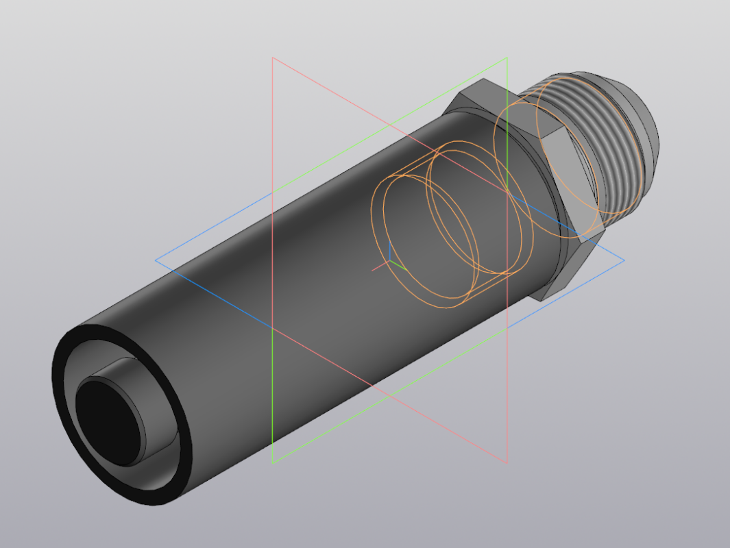 3D модель Гидроглушитель М24х1,5